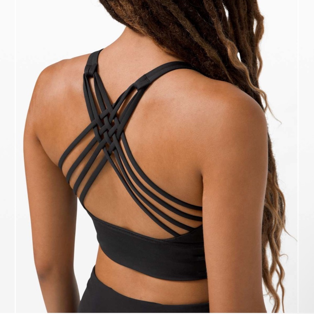 Lululemon Free To Be Bra Wild High Neck *Light Support, A/B Cup - Black - Picture 3 of 11